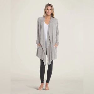 Barefoot Dreams | CozyChic Lite Island Wrap | Heather Pewter/ Silver | S/M